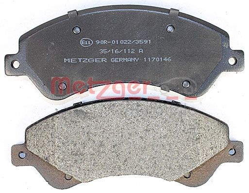 METZGER 1170146 Bremsbelagsatz, Scheibenbremse